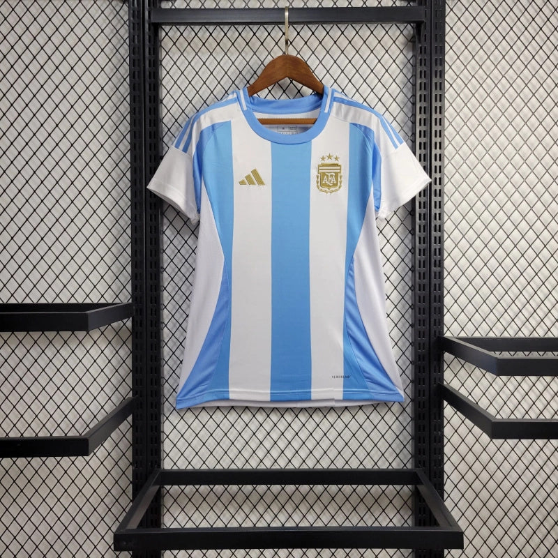Women's Argentina Lautaro Martínez 22 Home Soccer Jersey 2024/25