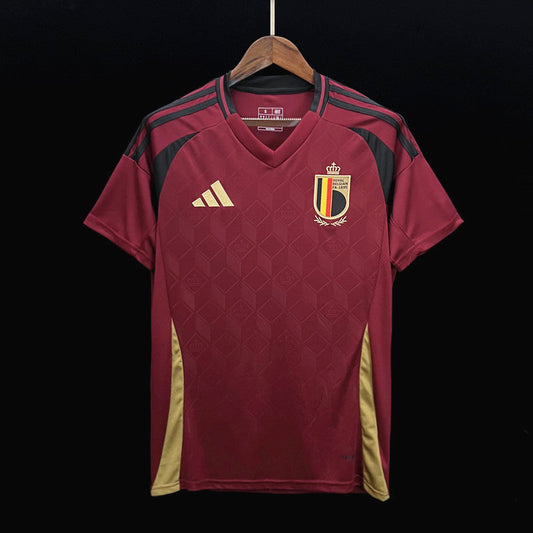 Belgium Home Soccer Jersey UEFA Euro 2024 - Red