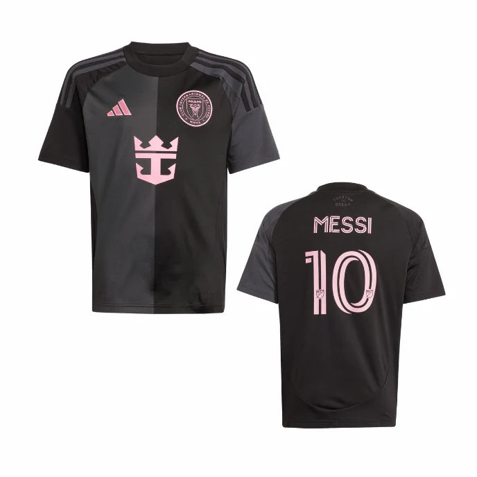 Inter Miami Lionel Messi 10 Kids Away Soccer Jersey 2025-2026
