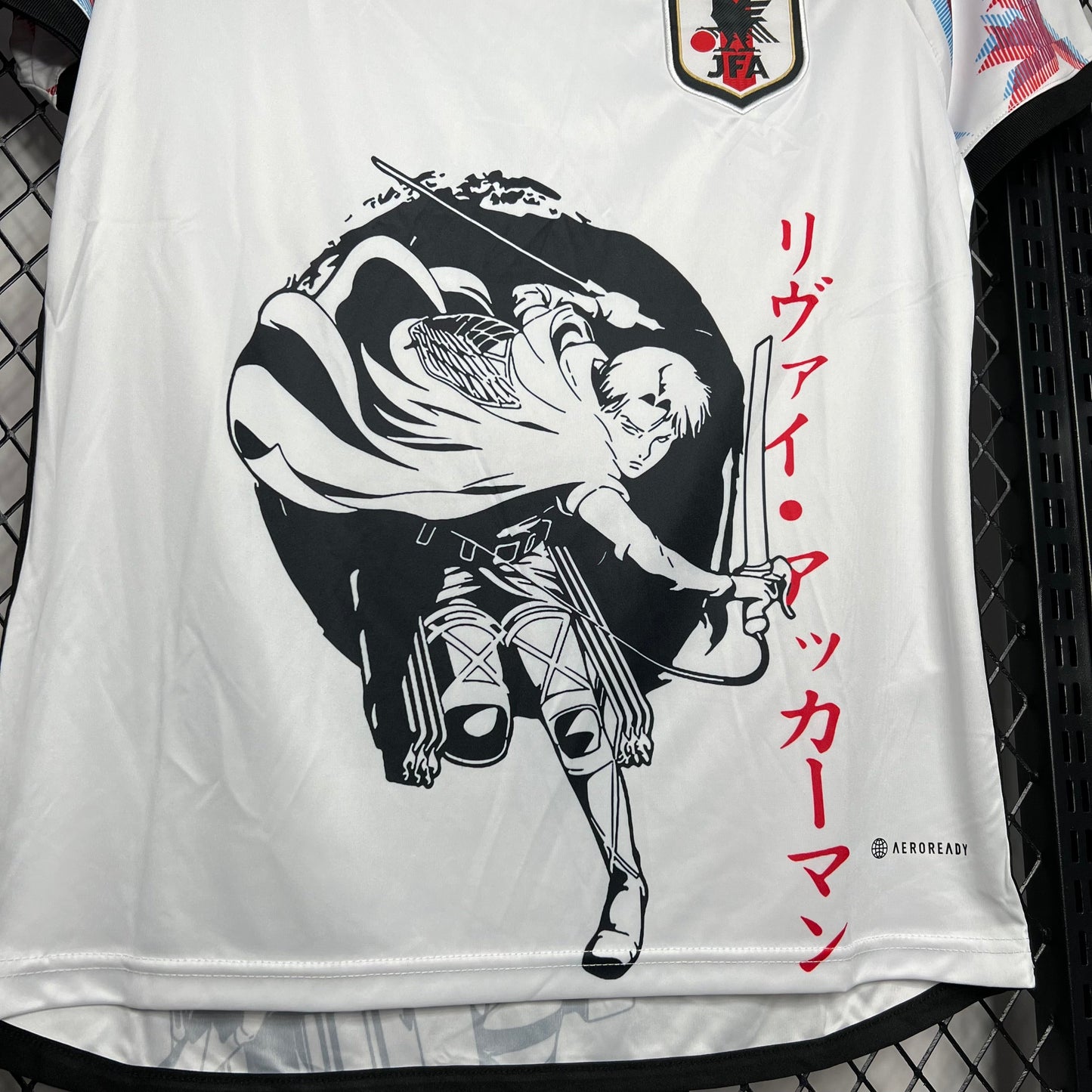 Japan X Attack on Titan Levi Ackerman Special Edition Soccer Jersey 2024/25 - White