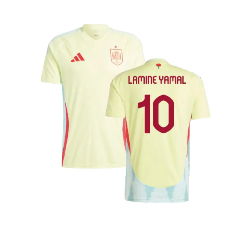 Spain Lamine Yamal 10 Away Soccer Jersey Euro 2024