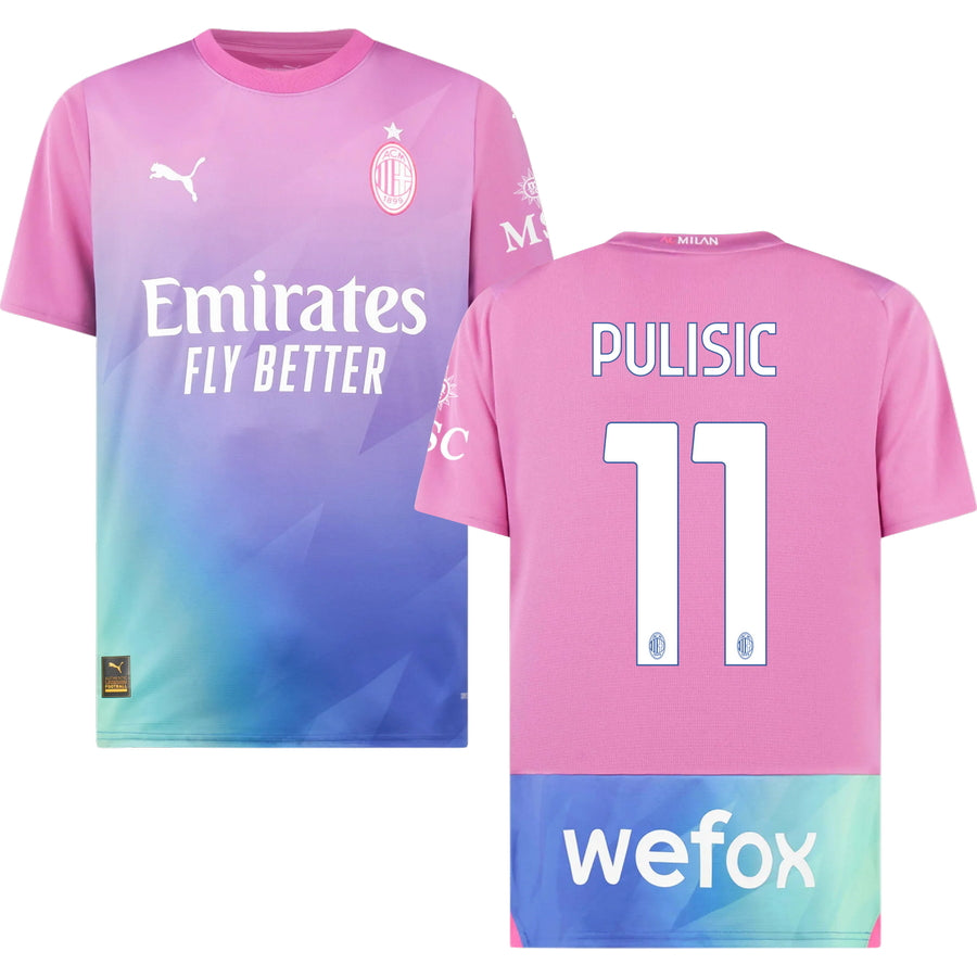 AC Milan Christian Pulisic 11 Third Soccer Jersey 2023/24