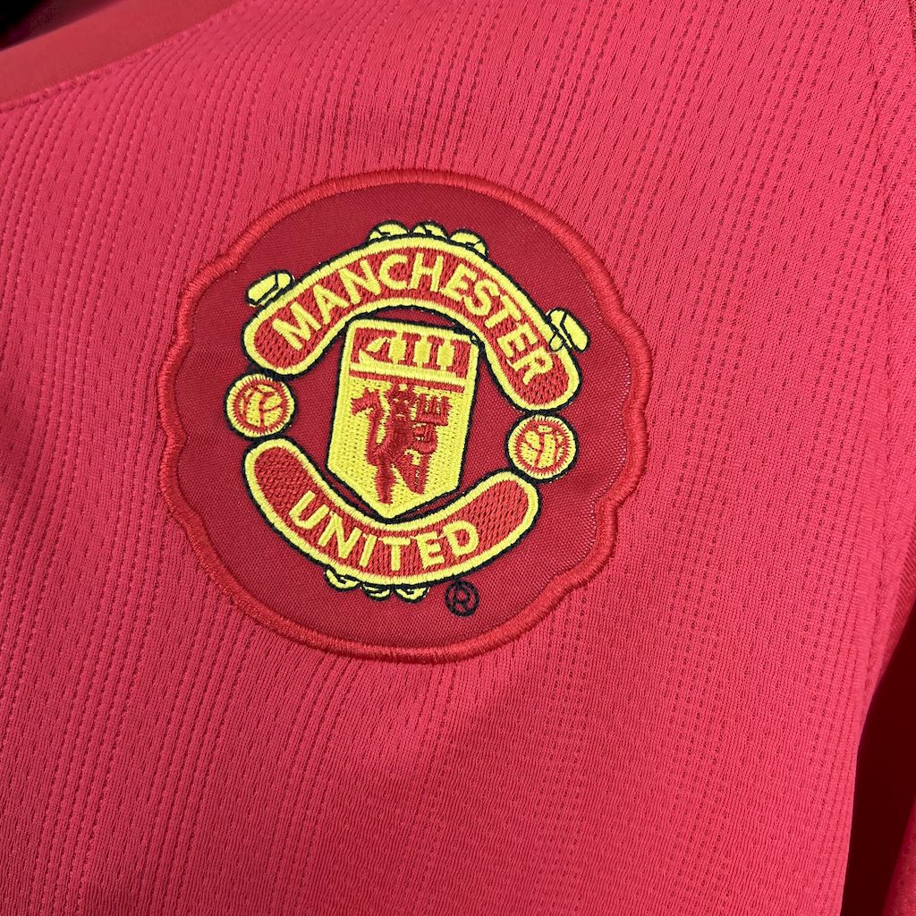 Manchester United Cristiano Ronaldo 7 Retro Long Sleeve Home Soccer Jersey 2007-2008