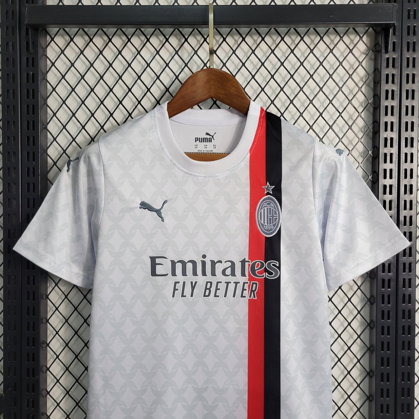 AC Milan Christian Pulisic 11 Kids Away Soccer Jersey 2023/24