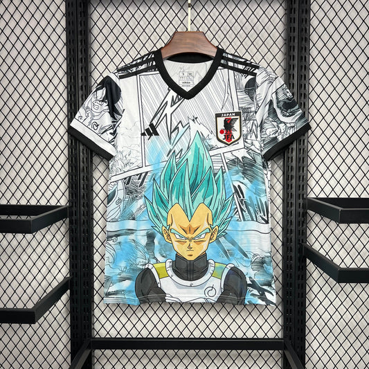 Japan X Dragonball Saiyajin Special Edition Soccer Jersey 2024/25 - White