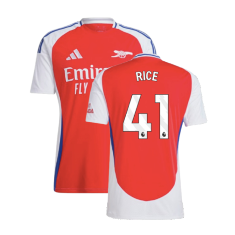 Arsenal Declan Rice 41 Home Soccer Jersey 2024/25