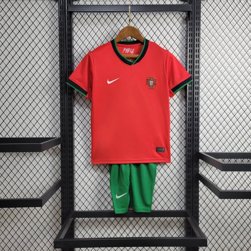 Portugal Kids Home Soccer Jersey UEFA Euro 2024