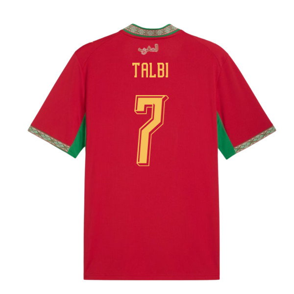 Morocco Chemsdine Talbi 7 Home Soccer Jersey World Cup 2026