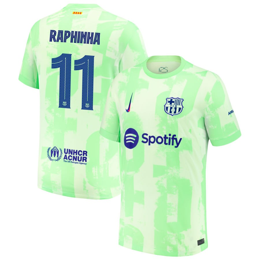 FC Barcelona Raphinha 11 Third Soccer Jersey 2024-2025