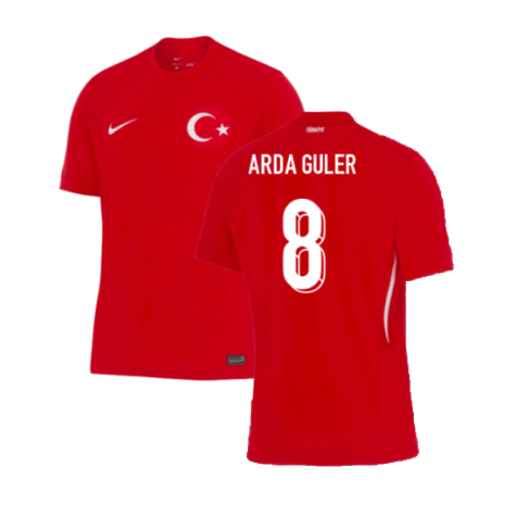 Turkey Arda Güler 8 Away Soccer Jersey Euro 2024