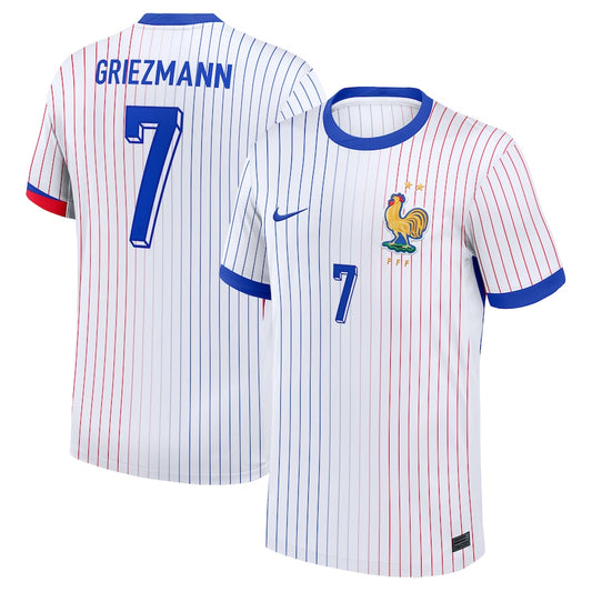 France Antoine Griezmann 7 Away Soccer Jersey Euro 2024
