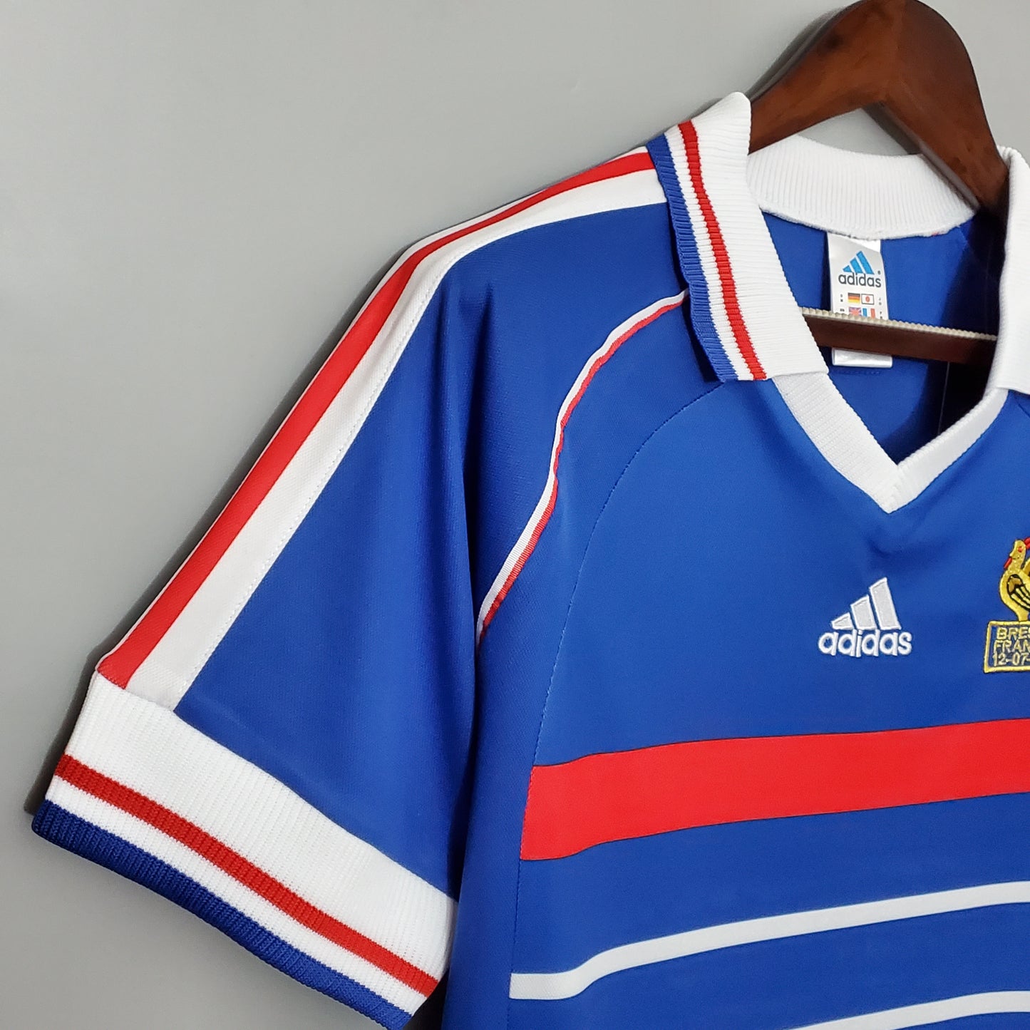 France Zinedine Zidane 10 Home Retro Soccer Jersey World Cup 1998
