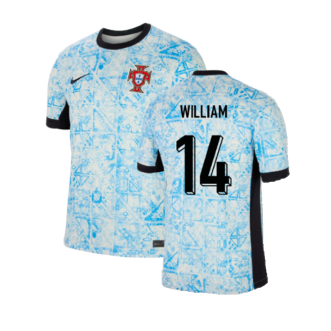 Portugal William Carvalho 14 Away Soccer Jersey Euro 2024