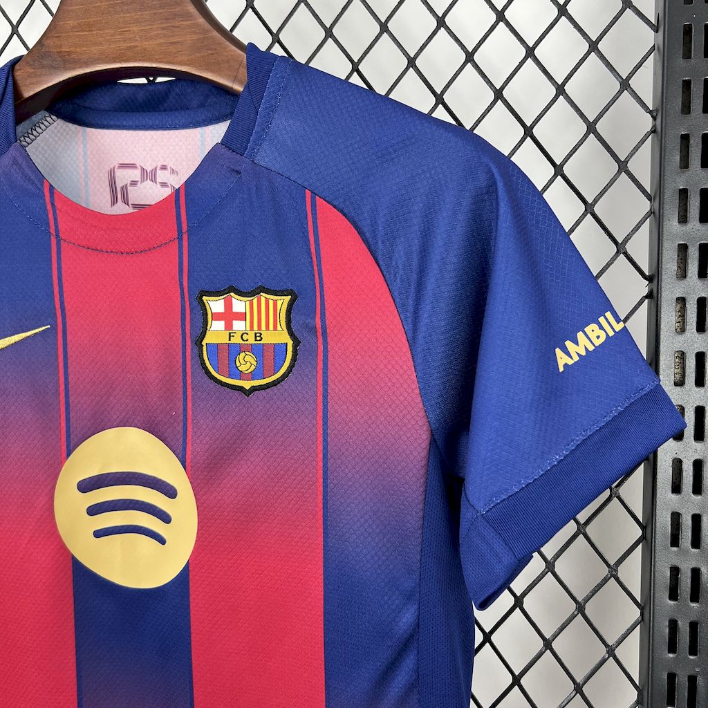 FC Barcelona Lionel Messi 10 Kids Home Soccer Jersey 2025-2026