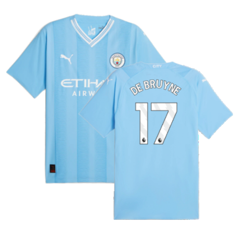 Man City Kevin De Bruyne 17 Home Soccer Jersey 2023/24