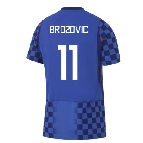 Croatia Marcelo Brozovic 11 Away Soccer Jersey World Cup 2026