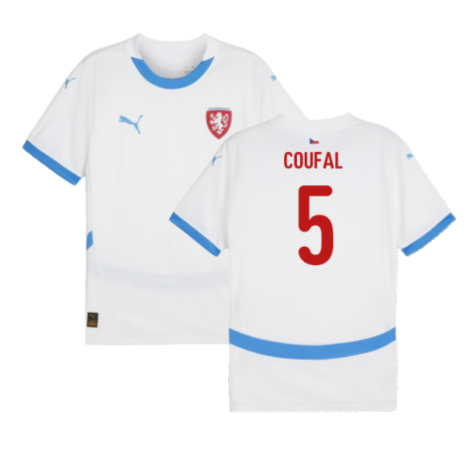 Czech Republic Vladimír Coufal 5 Away Soccer Jersey Euro 2024
