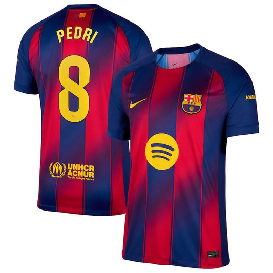 FC Barcelona Pedri 8 Home Soccer Jersey 2025-2026