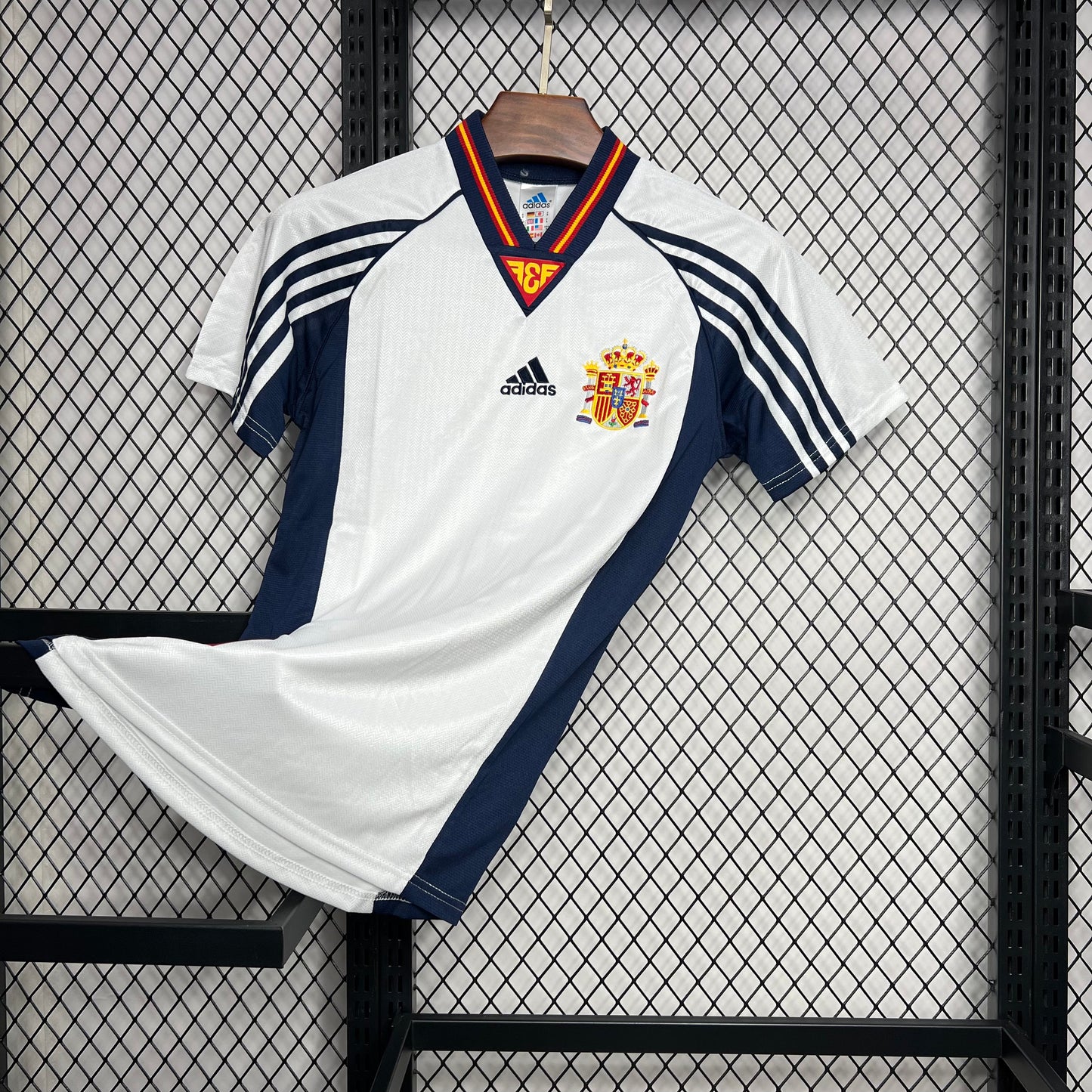 Spain Retro Away Soccer Jersey World Cup 1998
