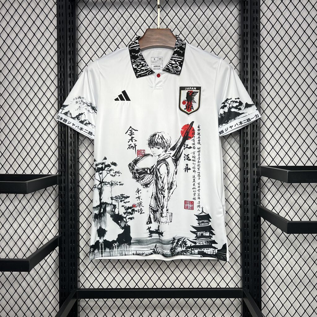 Japan Tokyo Ghoul Kaneki Ken Special Edition Soccer Jersey 2024/25 - White