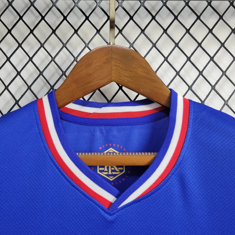 Women's France Kylian Mbappé 10 Home Soccer Jersey Euro 2024
