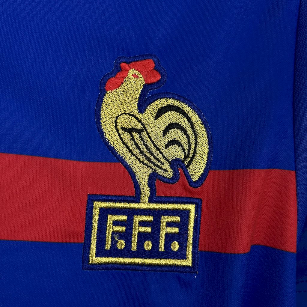 France Home Retro Soccer Jersey UEFA Euro 1984