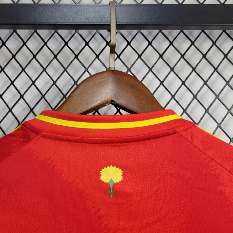 Spain Marcos Llorente 6 Kids Home Soccer Jersey Euro 2024