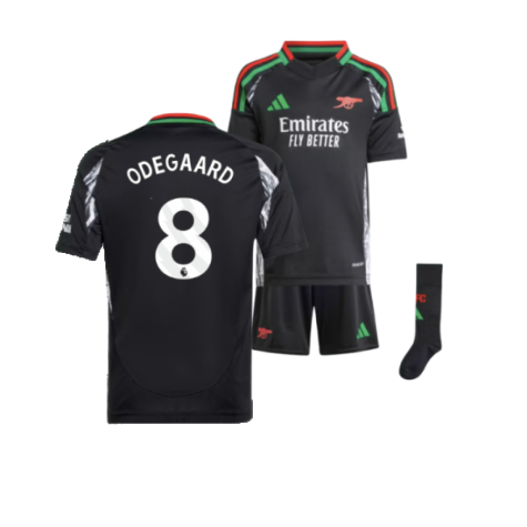 Arsenal Martin Odegaard 8 Kids Away Soccer Jersey 2024/25