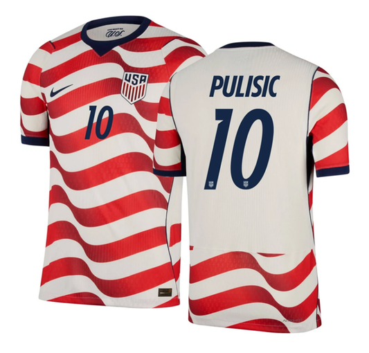 USA Christian Pulisic 10 Home Soccer Jersey World Cup 2026