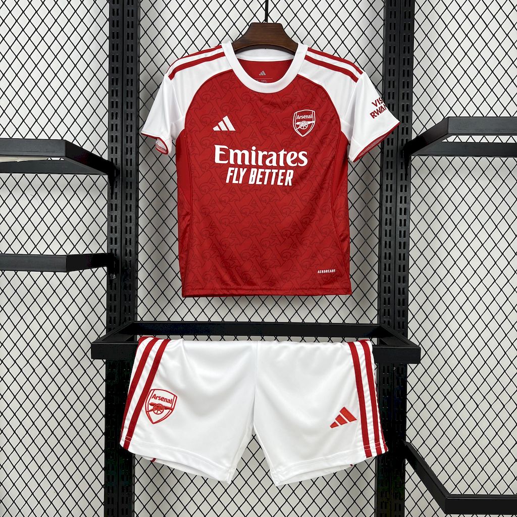 Arsenal Martin Ødegaard 8 Kids Home Soccer Jersey 2025-2026