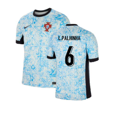 Portugal João Palhinha 6 Away Soccer Jersey Euro 2024