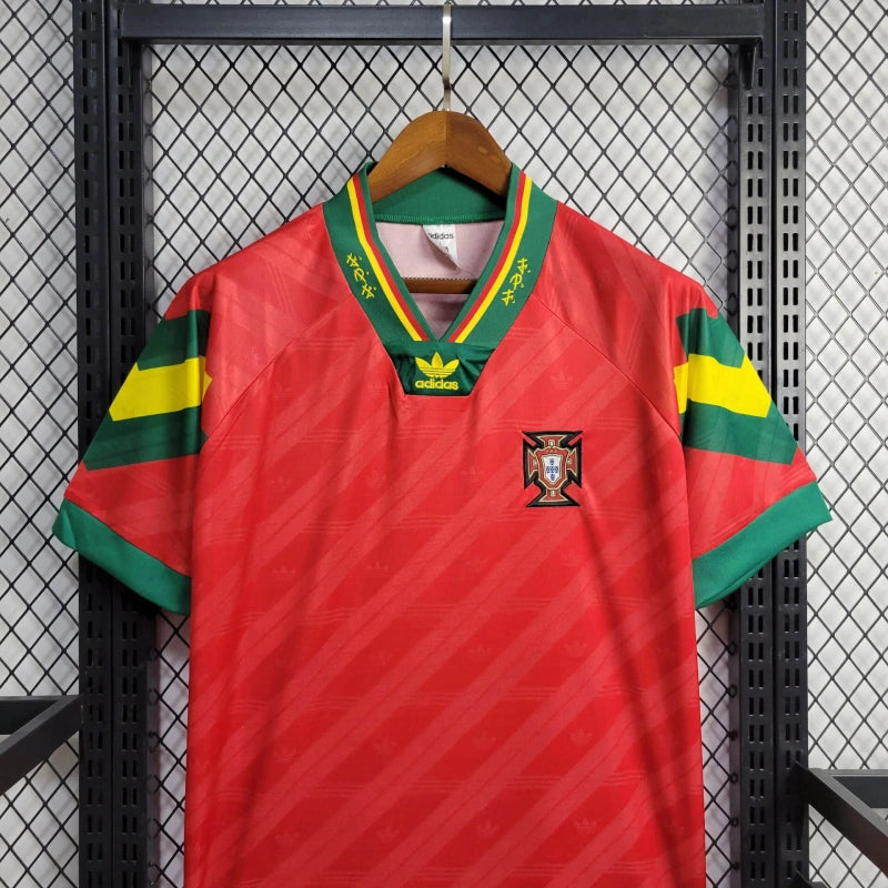 Portugal Retro Home Soccer Jersey 1992-1994