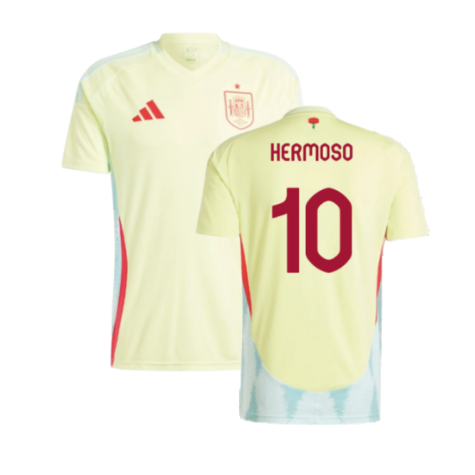 Spain Jenni Hermoso 10 Away Soccer Jersey Euro 2024