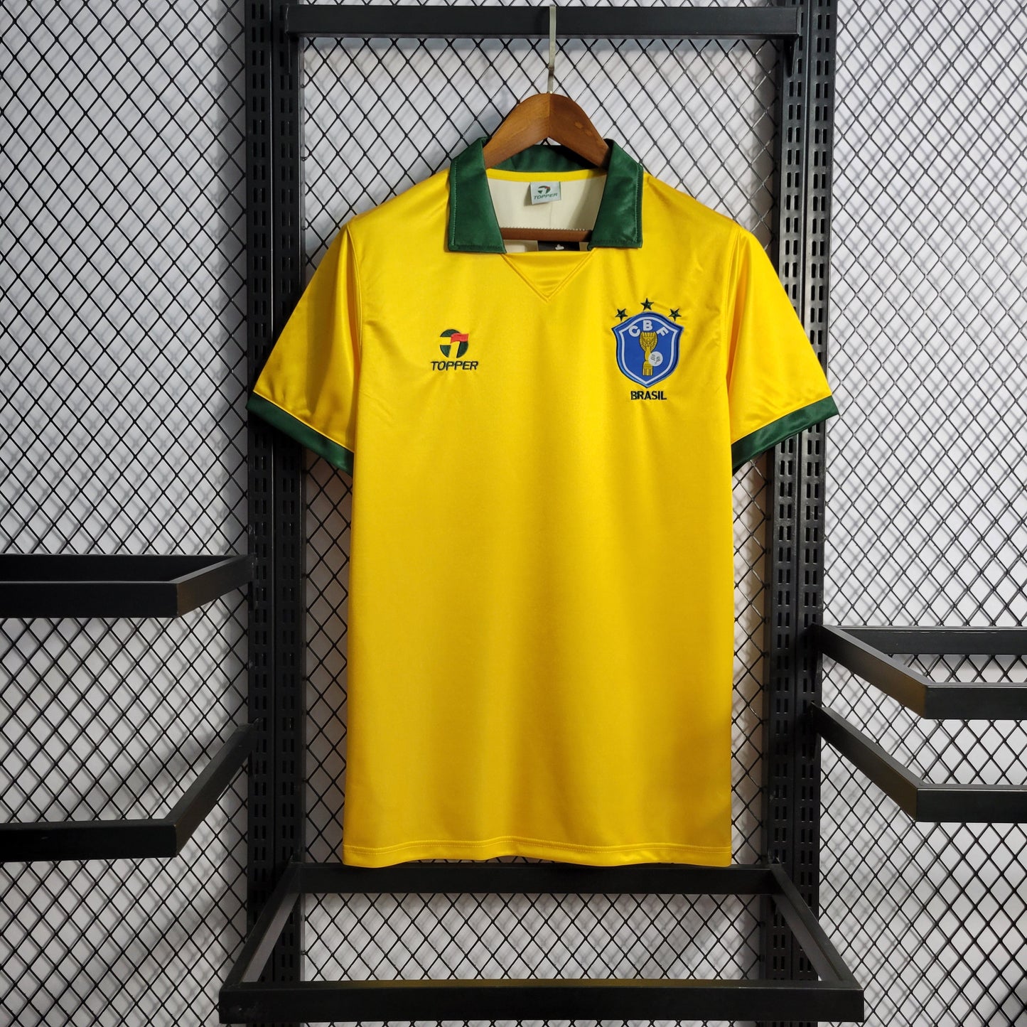 Brazil Retro Home Soccer Jersey 1988-1990