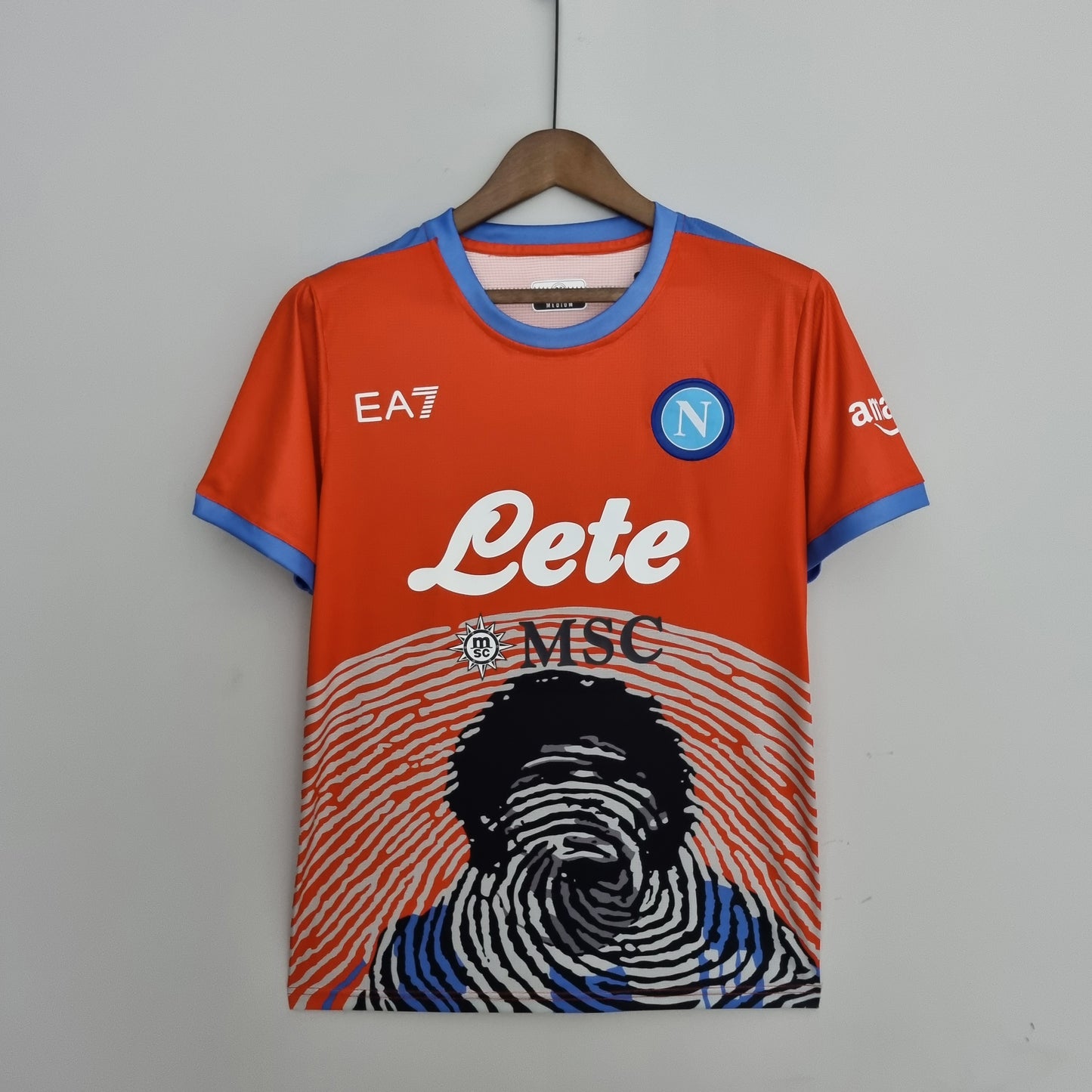 Napoli Maradona Special Edition Soccer Jersey - Red ( Customized Your Name )