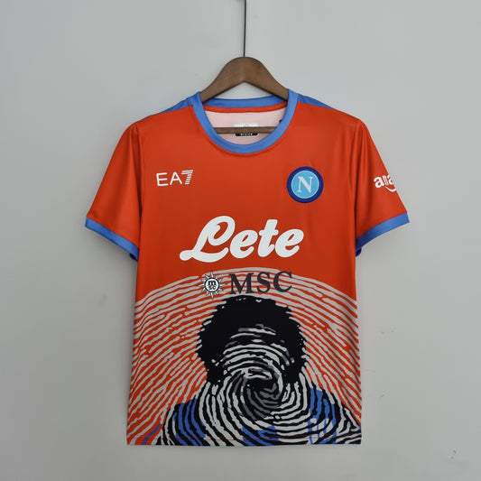 Napoli Maradona Special Edition Soccer Jersey - Red ( Customized Your Name )