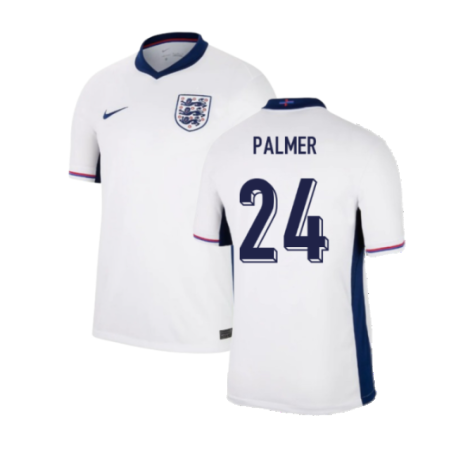 England Cole Palmer 24 Home Soccer Jersey Euro 2024