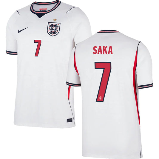 England Bukayo Saka 7 Home Soccer Jersey World Cup 2026