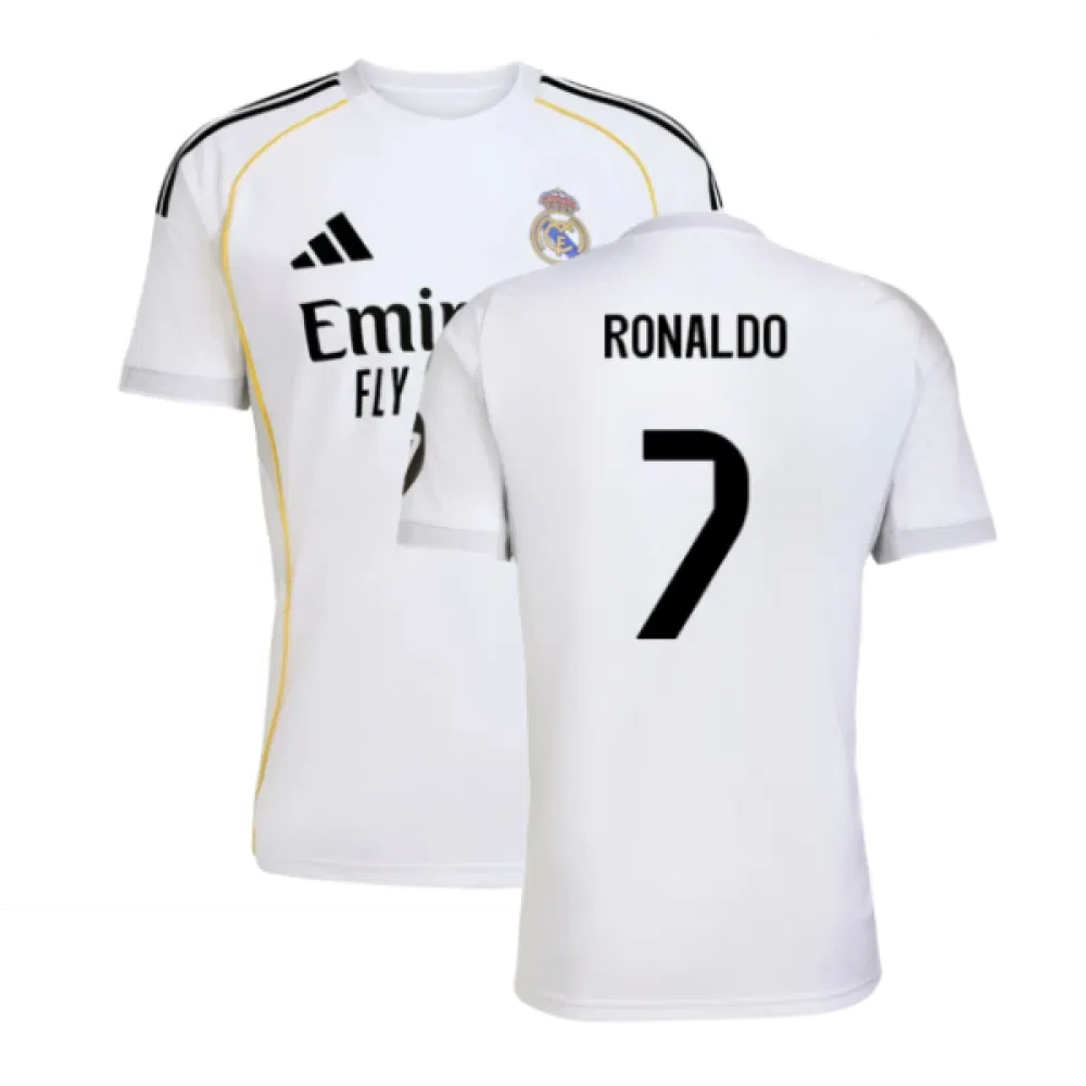 Real Madrid Cristiano Ronaldo 7 Home Soccer Jersey 2025-2026
