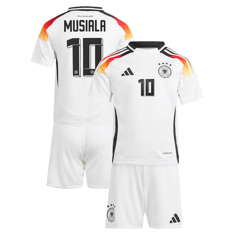 Germany Jamal Musiala 10 Kids Home Soccer Jersey Euro 2024