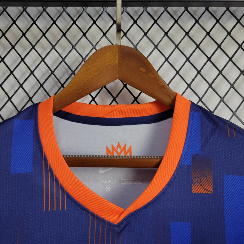 Netherlands Away Soccer Jersey UEFA Euro 2024 - Blue