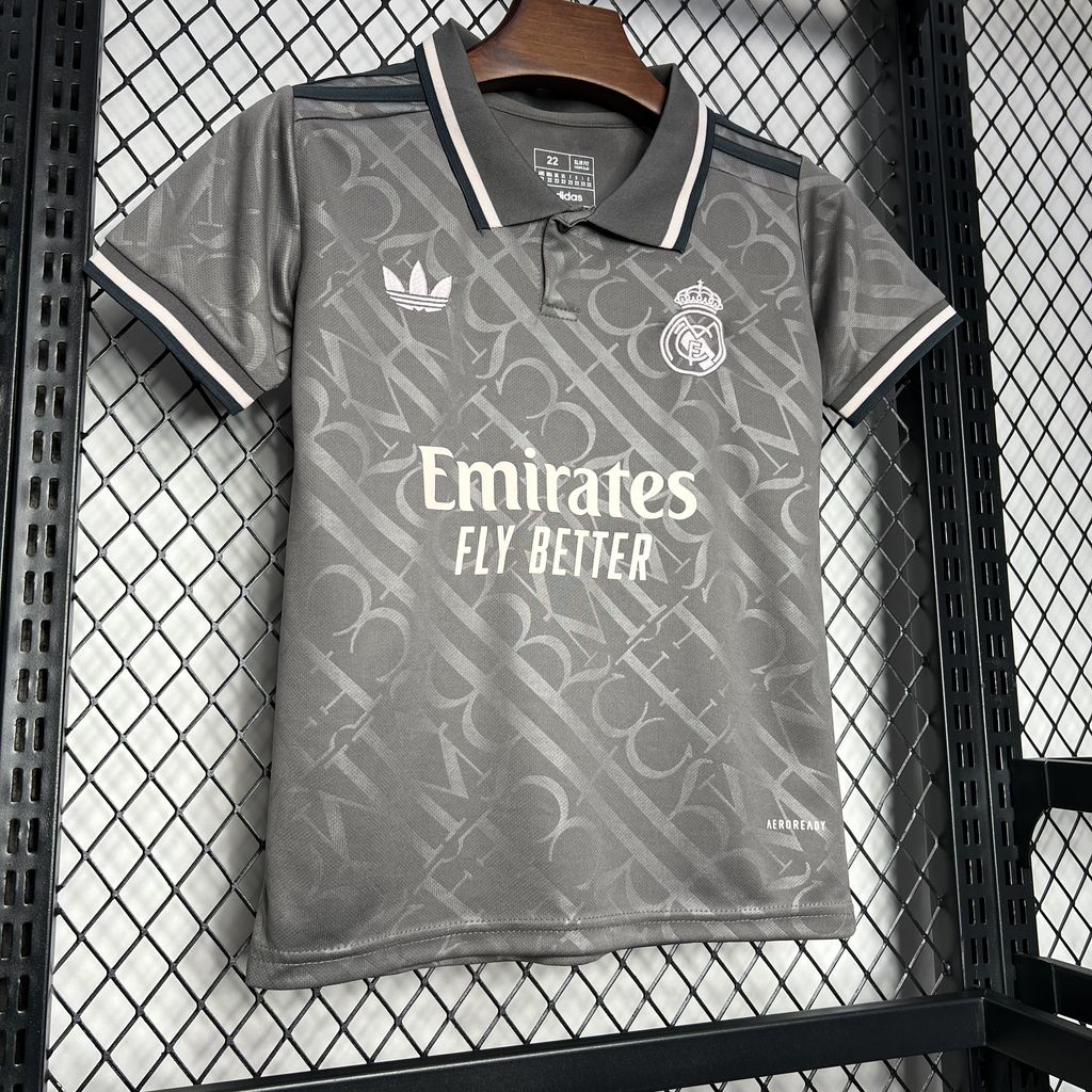 Real Madrid Jude Bellingham 5 Third Kids Soccer Jersey 2024/25