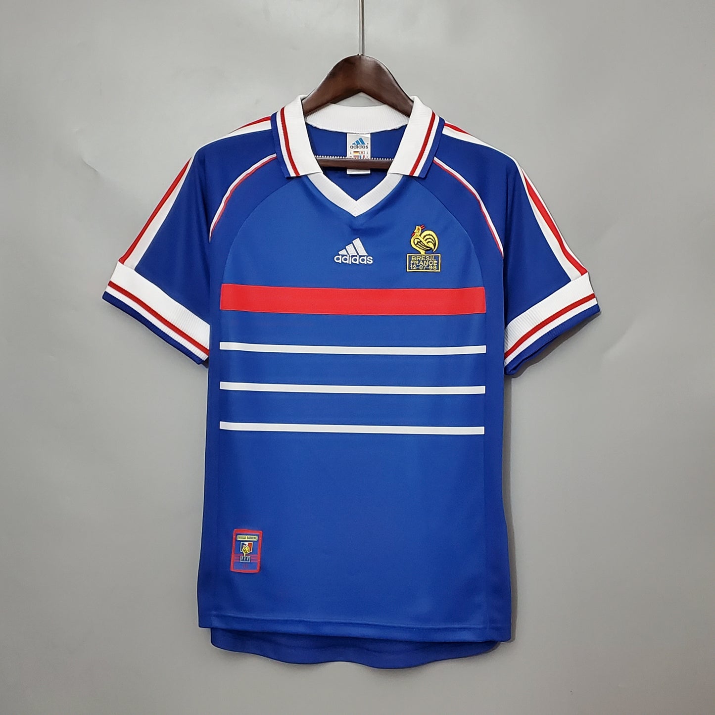France Zinedine Zidane 10 Home Retro Soccer Jersey World Cup 1998