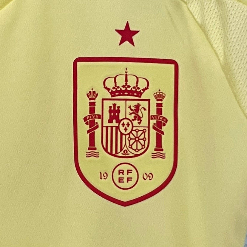Spain David Villa 7 Away Soccer Jersey Euro 2024