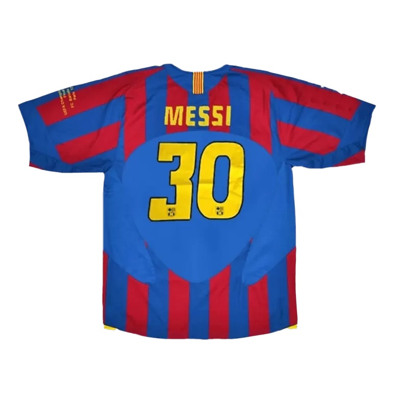 FC Barcelona Lionel Messi 30 Home Retro Soccer Jersey 2005-2006