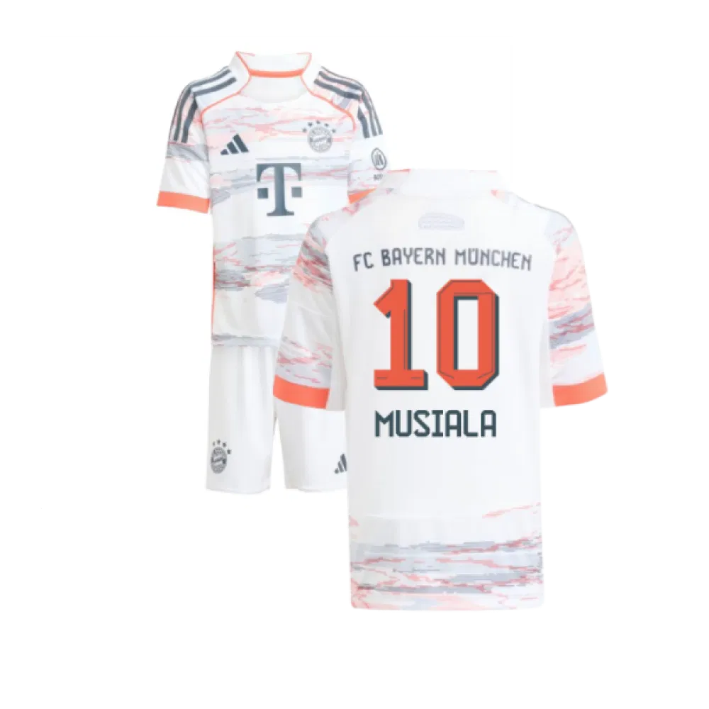 Bayern Munich Jamal Musiala 10 Kids Away Soccer Jersey 2025-2026