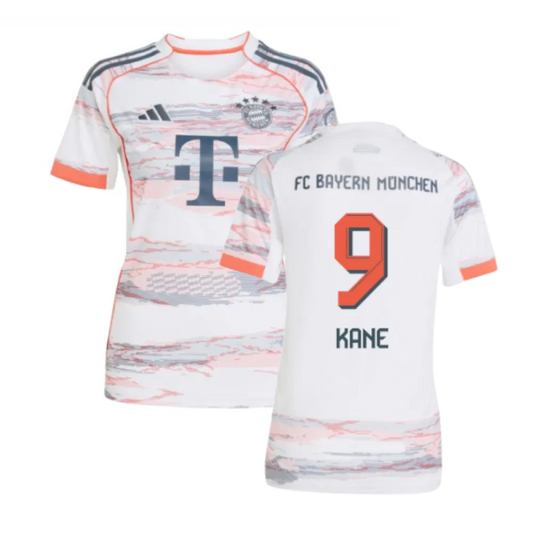 Bayern Munich Harry Kane 9 Women's Away Soccer Jersey 2025-2026