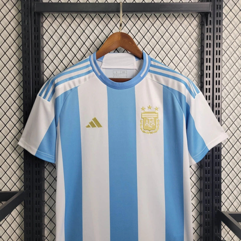 Argentina Enzo Fernandez 24 Home Soccer Jersey 2024/25