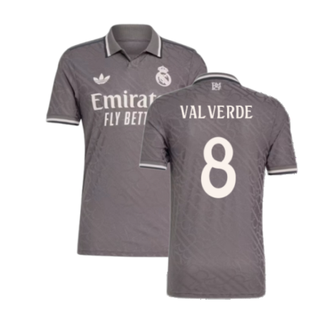 Real Madrid Federico Valverde 8 Third Soccer Jersey 2024/25