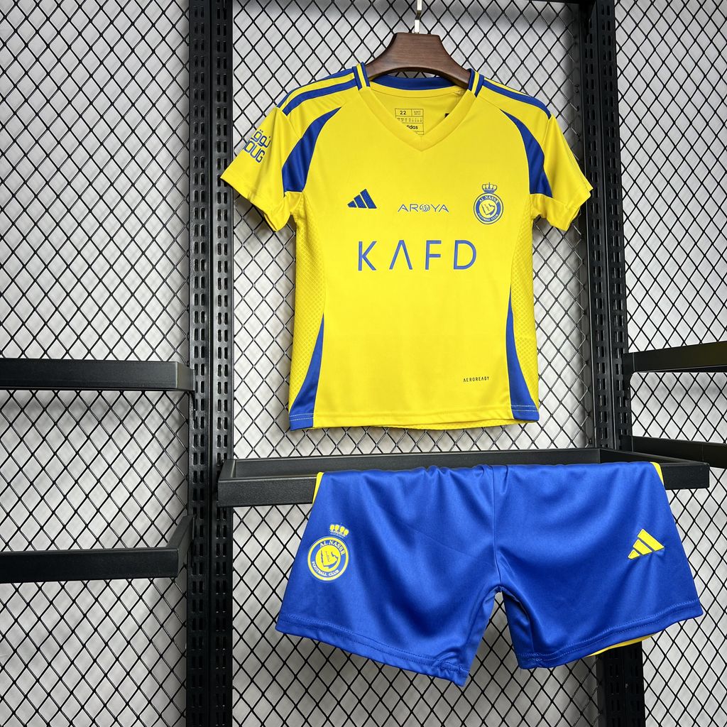 Al Nassr FC Cristiano Ronaldo 7 Kids Home Soccer Jersey 2024/25